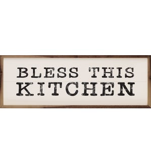 Bless This Kitchen Bold White